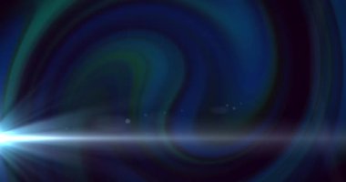Animation of blue and white mesh structure over blue and white lights on black background. Communication technology, abstract digital interface background concept digitally generated video.