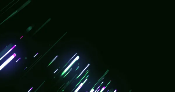 Image Light Trails Black Background Abstract Background Digital Interface Concept — Stockfoto