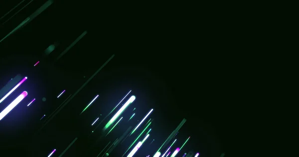 Image Light Trails Black Background Abstract Background Digital Interface Concept —  Fotos de Stock