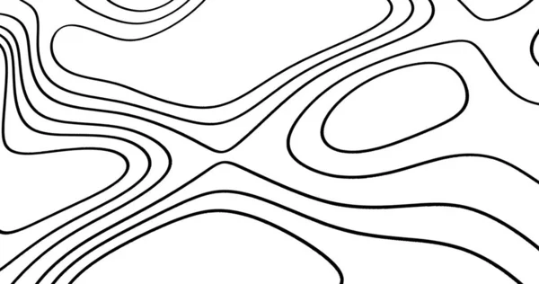 Afbeelding Van Zwarte Isohypsen Bewegend Witte Achtergrond Kleur Vormen Beweging — Stockfoto
