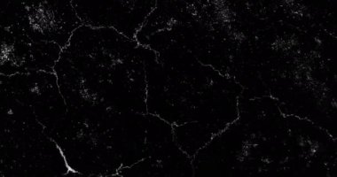 Animation of moving shapes on black background. Abstract background and stop motion textures concept digitally generated video.