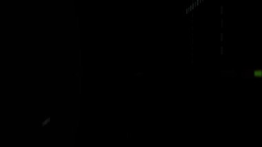 Veri işleme üzerinde ışık noktalarının canlandırılması. küresel iş ve dijital arayüz kavramı dijital olarak oluşturulmuş video.