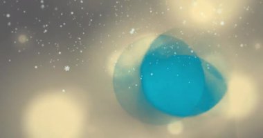 Işıkların üzerindeki noktalar ve yerkürenin animasyonu. Kutlama geleneği ve olay konsepti dijital olarak oluşturulmuş video.