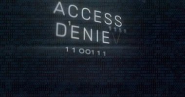 Veri işleme üzerinden metinlerin canlandırılması reddedildi. Küresel iş ve dijital arayüz kavramı dijital olarak oluşturulmuş video.