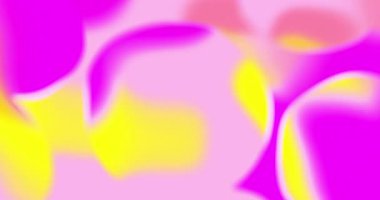 Odak şekillerinin dışında parlayan çok renkli soyut gradyanın animasyonu. Gradyan, renk ve hareket konsepti dijital olarak oluşturulmuş video.