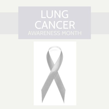 Bej arka planda kurdele üzerinde akciğer kanseri farkındalığı ayı. Sağlık, tıp ve kanser farkındalığı kavramı.