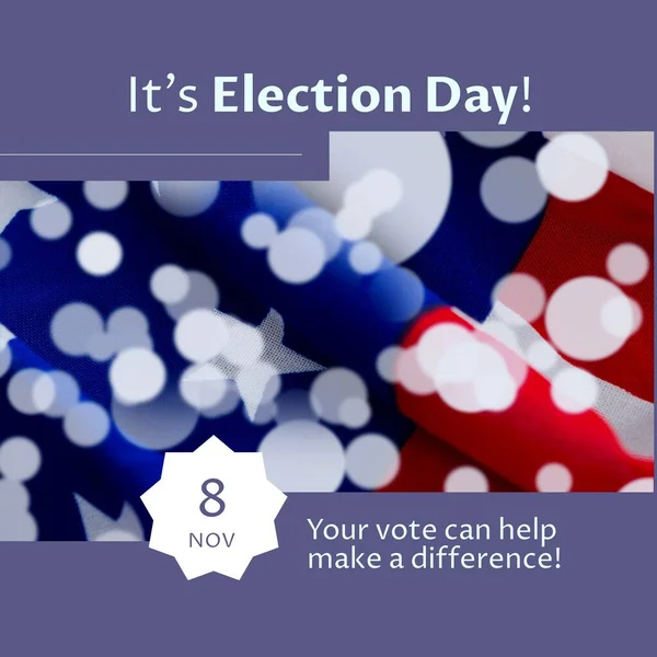 Composition Election Day Your Vote Can Help Make Difference Texts — Foto de Stock