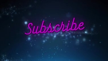 Donanma geçmişinde yanıp sönen noktalar üzerinden abonelik animasyonu. İletişim, sosyal medya ve teknoloji konsepti dijital olarak oluşturulmuş video.