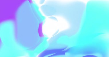 Odak şekillerinin dışında parlayan çok renkli soyut gradyanın animasyonu. Gradyan, renk ve hareket konsepti dijital olarak oluşturulmuş video.