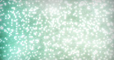 Işık arkaplanı üzerinde hareket eden fayans duvarı görüntüsü. Soyut arkaplan ve dijital arayüz kavramı dijital olarak oluşturuldu.