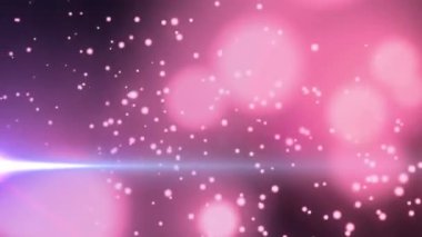 Siyah arkaplandaki ışık noktaları ve şekillerin animasyonu. Soyut arkaplan ve dijital arayüz kavramı dijital olarak oluşturulmuş video.