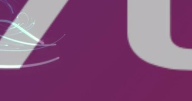 Animation of 50 percent off in circle over lines on black background. Shopping, sales and promotions concept digitally generated video.