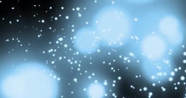 Animation of aries over black and blue background with dots. Astrology, zodiac and divination concept digitally generated video.