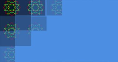 Animation of kaleidoscopic colorful shapes on dark background. Movement, color, shapes, energy concept digitally generated video.