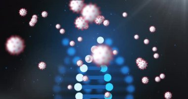 Animation of snow falling over christmas lights on black background. Christmas tradition and celebration concept digitally generated video.