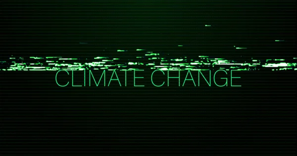 Image Interference Climate Change Text Black Background Global Technology Digital — Stock Photo, Image