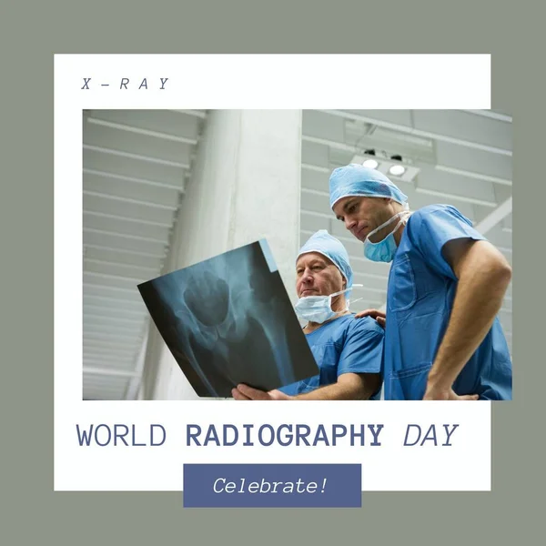 Composición Del Texto Del Día Radiografía Mundial Sobre Diversos Cirujanos —  Fotos de Stock