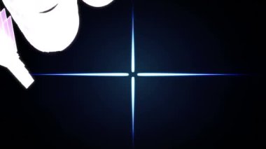 Animation of you win and lights on black background. video game, communication and entertainment concept digitally generated video.