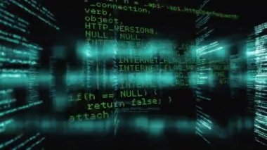 Unique digital loop video of various computer programming scripts. Computer language, coding, software development, programming, technology.