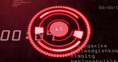 Siyah arkaplan üzerindeki veri işleme alanının görüntüsü. Küresel teknoloji, bilgisayar ve dijital arayüz kavramı dijital olarak oluşturulmuş görüntü.