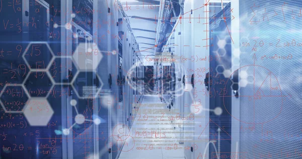 Image Data Processing Server Room Global Technology Digital Interface Concept — Stock Photo, Image