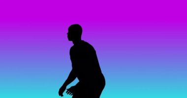 Erkek futbolcu. Spor, hareket, eğitim ve aktif yaşam tarzı kavramı.