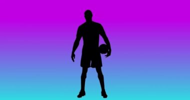 Erkek futbolcu. Spor, hareket, eğitim ve aktif yaşam tarzı kavramı.