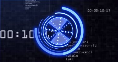 Siyah arkaplan üzerindeki veri işleme alanının görüntüsü. Küresel teknoloji, bilgisayar ve dijital arayüz kavramı dijital olarak oluşturulmuş görüntü.