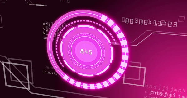 Siyah arkaplan üzerindeki veri işleme alanının görüntüsü. Küresel teknoloji, bilgisayar ve dijital arayüz kavramı dijital olarak oluşturulmuş görüntü.