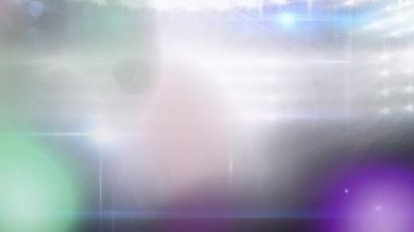 Digitally generated video with abstract color gradient pattern, copy space. Motion graphics, futuristic, computer graphic, light effect.