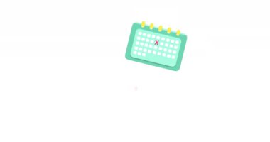 Animation of travel icons on white background. Social media, travel and digital interface concept digitally generated video.