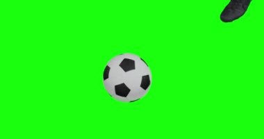 futbol topu arka planda izole edildi