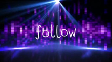 Animation of you win text over light trails on black background. Party and music concept digitally generated video.