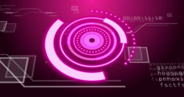 Siyah arkaplan üzerindeki veri işleme alanının görüntüsü. Küresel teknoloji, bilgisayar ve dijital arayüz kavramı dijital olarak oluşturulmuş görüntü.