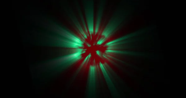 Image Glowing Red Green Circles Black Background Colour Movement Concept — 图库照片