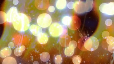 Animation of moving shapes over spots. Abstract background and digital interface concept digitally generated video.