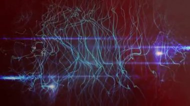 Animation of networks of connections with icons and network of connections. Global architecture connections and networks concept digitally generated video.