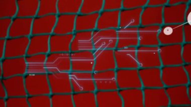 Composition of female tennis player holding tennis racket with copy space. Sport fitness and active lifestyle concept digitally generated image.