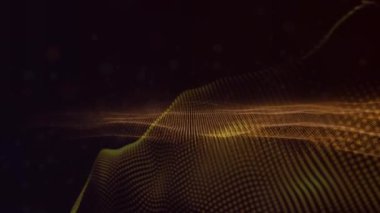 Animation of undulating contour landscape of purple against black background. Light and colour concept digitally generated image.