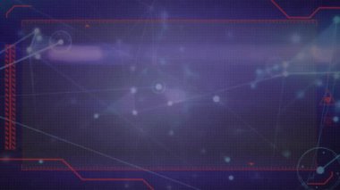 Animation of network of connections over world map. Global connections technology and digital interface concept digitally generated video.