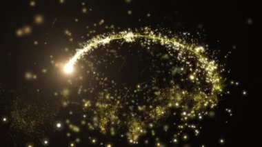 Animation of fireworks exploding and confetti falling. Christmas winter tradition and celebration concept digitally generated video.