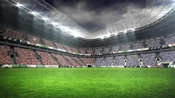 Animation Sports Stadium Sports Competition Tournament Concept — Stok Video