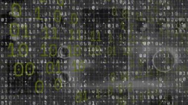 Animation of rows of pattern and rows of pattern rows and rows. Global data processing computing and digital interface concept digitally generated video.