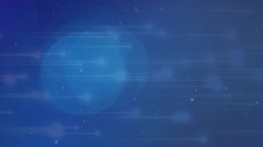 Animation of light spots over shapes. Global business and digital interface concept digitally generated video.