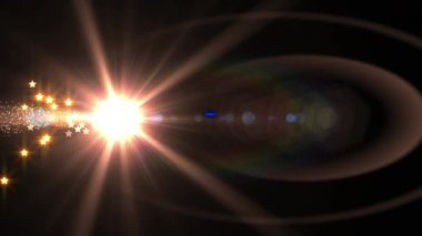 Animation of fight text over stars on black background. Social media and digital interface concept digitally generated video.