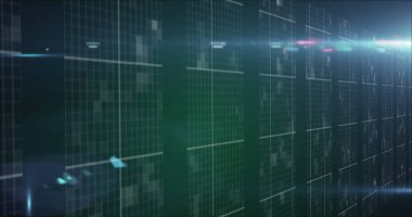 Dijital dosya ağı resmi ve veri işlemeli çevrimiçi güvenlik asma kilidi. küresel çevrimiçi güvenlik, veri işleme ve dijital arayüz kavramı dijital olarak oluşturulmuş görüntü.