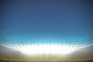 digital composite of rugby stadium