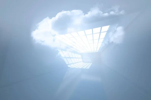 Chambre Avec Nuage Holographique — Photo