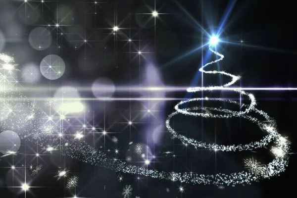 Glittering Christmas Tree Design — Fotografia de Stock