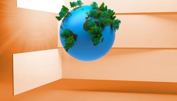 Earth Abstract Orange Background — Foto de Stock